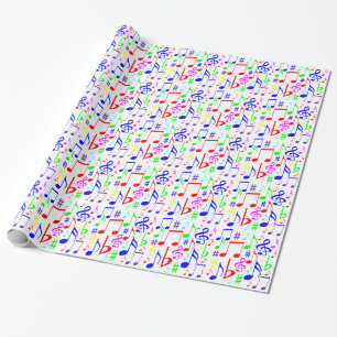 Papel De Presente nota arco-íris