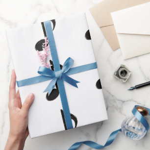 Papel De Presente Nota Musical Minimalista – Estilo Pincel Tinta em