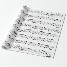 Notas de música em branco