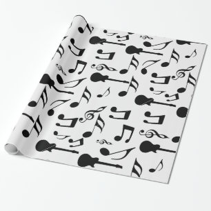 Papel De Presente Notas musicais - design da partitura