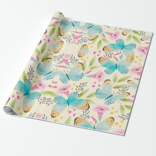 Papel De Presente Notebook Whimsic Butterfly Planner