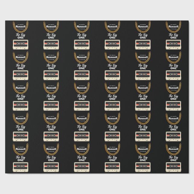 Papel De Presente Notorious One 1st Birthday Black  (Barra)