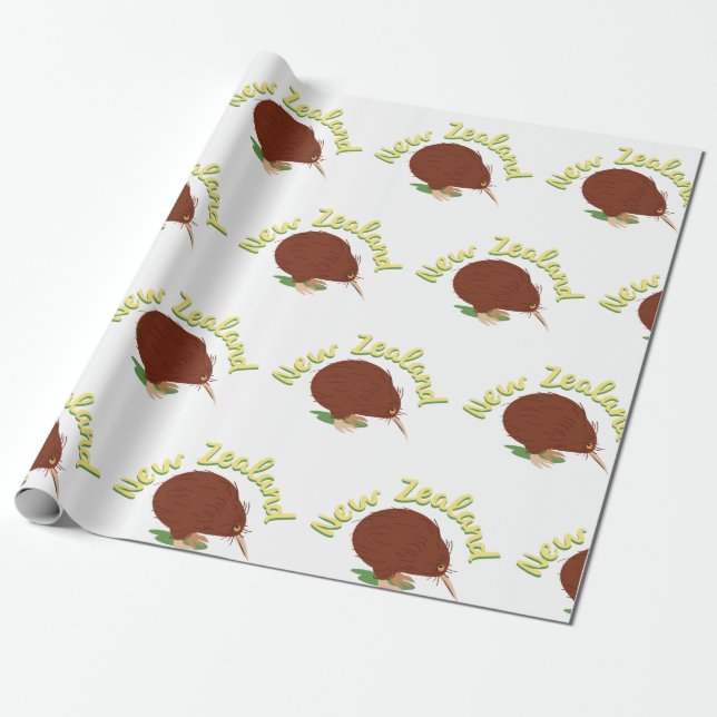 Papel De Presente Nova Zelândia (Desenrolado)