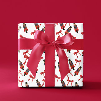 Papel De Presente Noz-cracker Red Arco Whimesp Natal Festivo