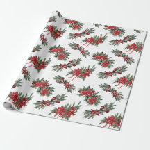 Nozes de Natal Pintadas por Aquarela Vermelha