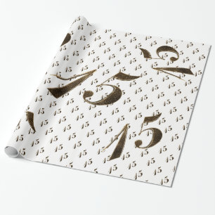 Papel De Presente Núm. 15 Natas 15 Quinceanera Aniversário Casamento