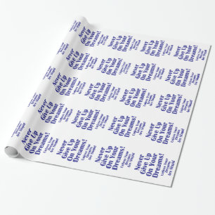 Papel De Presente Nunca Desistir
