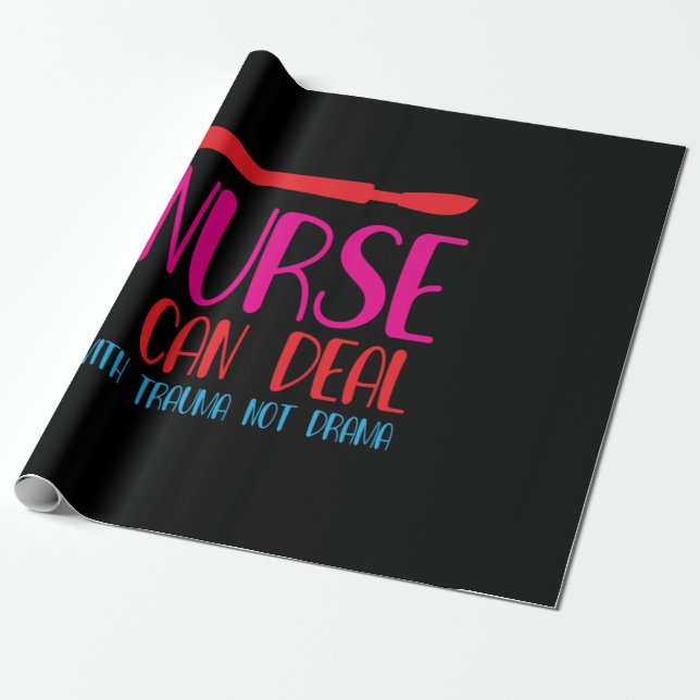 Papel De Presente Nurse Gift Nurse I Can Deal (Desenrolado)