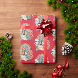 Papel De Presente Nutcracker Ballerina Mouse King Natal