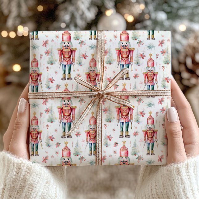 Papel De Presente Nutcracker Christmas Wrapping Paper Classic (Criador carregado)