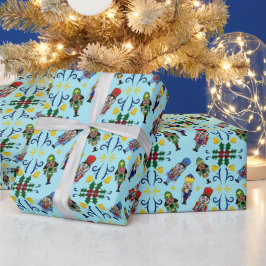 Papel De Presente Nutcracker Pattern