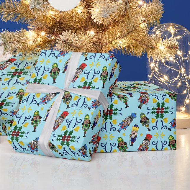 Papel De Presente Nutcracker Pattern (Feriados)