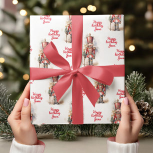 Papel De Presente Nutcracker Red Magical Birthday
