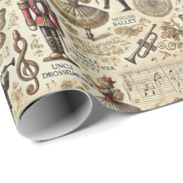 Papel De Presente Nutcracker Suite II Beige