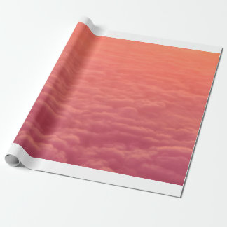 Papel De Presente Nuvens cor-de-rosa
