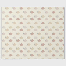 Papel De Presente Nuvens Pastel