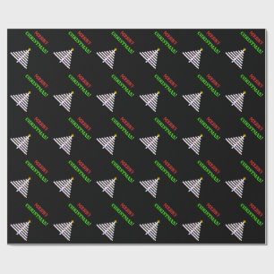 Papel De Presente O abstrato decorou a árvore de Natal + Cumpriment