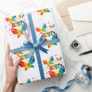 Papel De Presente O amor do orgulho da borboleta é o amor a consciên