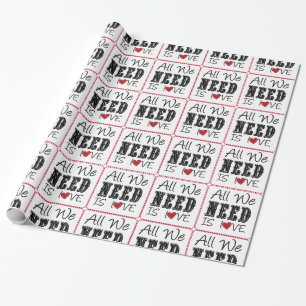 Papel De Presente O amor é tudo o que precisamos