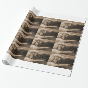 Papel De Presente O amor é: Uma pata em sua mão