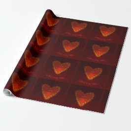 Papel De Presente O amor está no meu coração