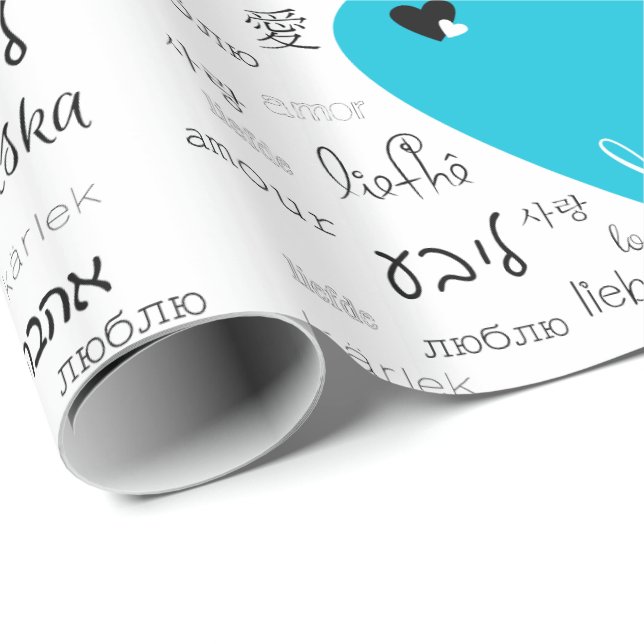 Papel De Presente O amor está por aí (Ponta do rolo)