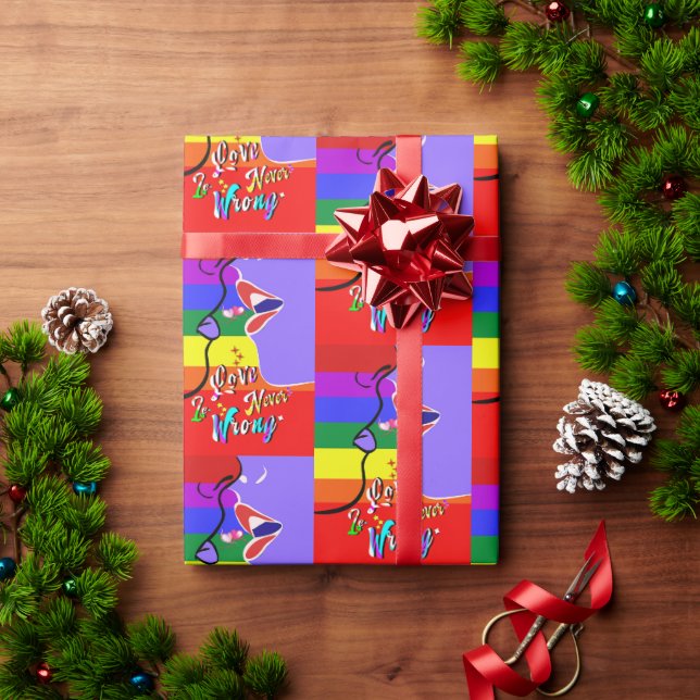 Papel De Presente O amor nunca é orgulho errado (Presente de Natal)