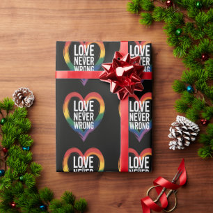 Papel De Presente O amor nunca está errado Mês do Orgulho LGBT