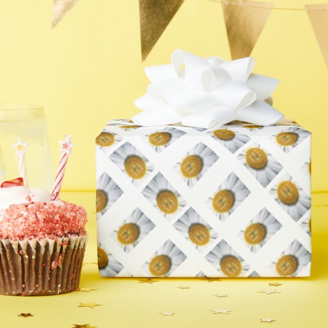 Papel De Presente O Amor Nunca Falha Daisy 1 Coríntios 13 (Festa de aniversário)
