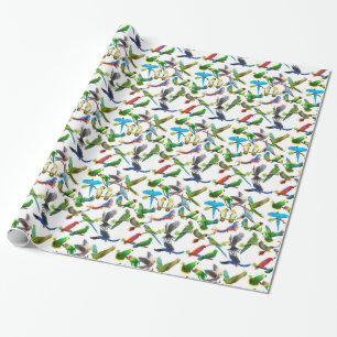Papel De Presente O animal de estimação repete mecanicamente o pap