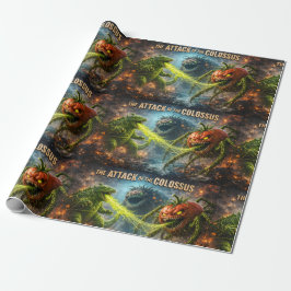 Papel De Presente O ataque do Colossus mutante embrulho de vegetal m