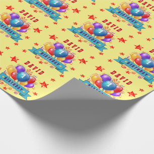 Papel De Presente ø Balões coloridos festivos V10IZ1 do aniversár