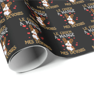 Papel De Presente O Cachorro Comeu Minha Lição de Casa - Citação de