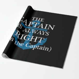 Papel De Presente O Capitão está sempre certo e eu sou o Capitão F