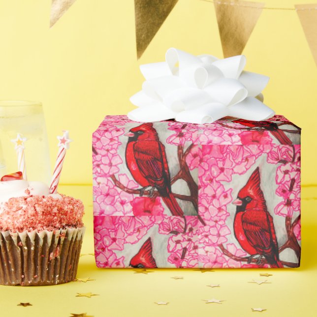 PAPEL DE PRESENTE O CARDINAL VERMELHO  (Festa de aniversário)