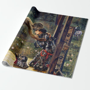 Papel De Presente O Cavaleiro Misericordioso por Edward Burne-Jones