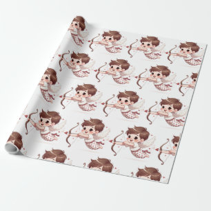 Papel De Presente O Charme Cupido Ser Meu