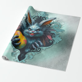 Papel De Presente O coelho Páscoa assustador,