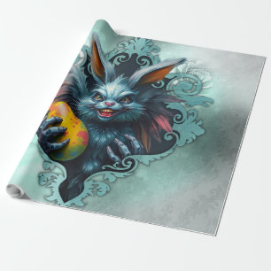Papel De Presente O coelho Páscoa assustador,
