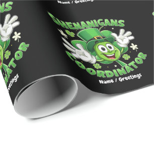 Papel De Presente O Coordenador de Shenanigans Engraçados