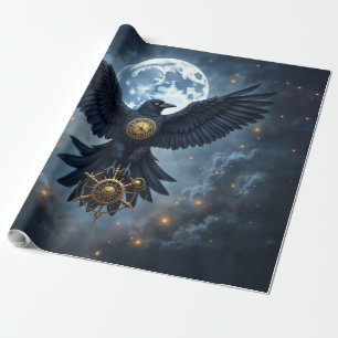 Papel De Presente O Corvo Celestial. 