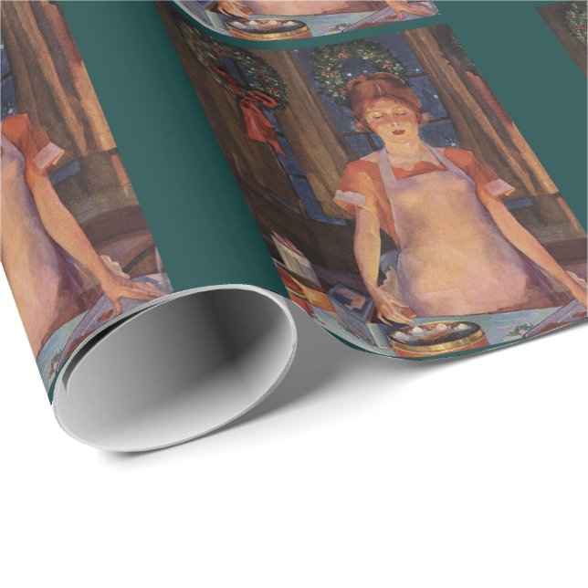 Papel De Presente O Cozinheiro de Natal (Ponta do rolo)