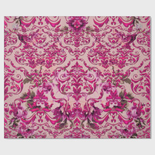 Papel De Presente O damasco romântico de Olivia