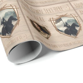 Papel De Presente O escudo do Cavaleiro. Casaco de armas. Crachá de