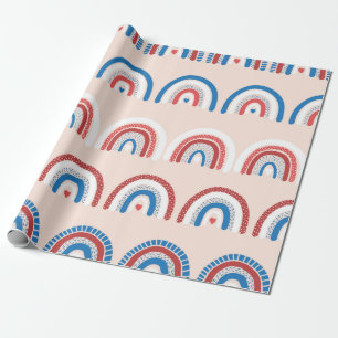 Papel De Presente O fundo do arco-íris infantil é perfeito. Repeti