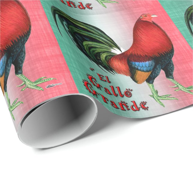 Papel De Presente O Galo Grande (Ponta do rolo)