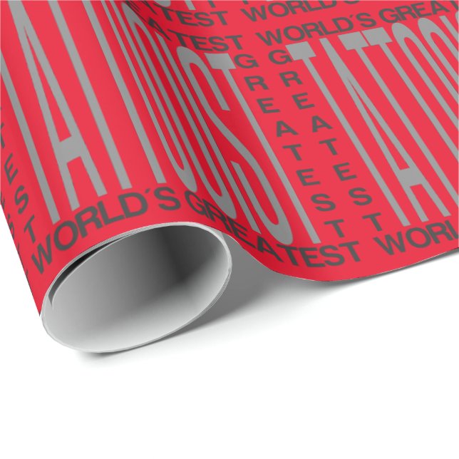 Papel De Presente O grande Tattooist dos mundos (Ponta do rolo)