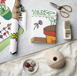 Papel De Presente O Jardim