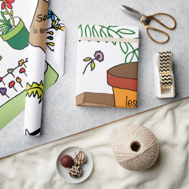 Papel De Presente O Jardim (Artesanato)