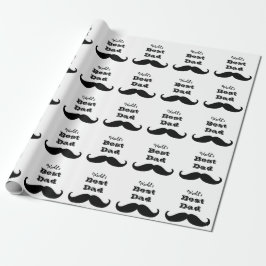 Papel De Presente O melhor bigode Pai do mundo